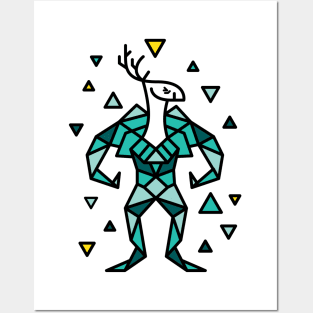 Deer Warrior Posters and Art